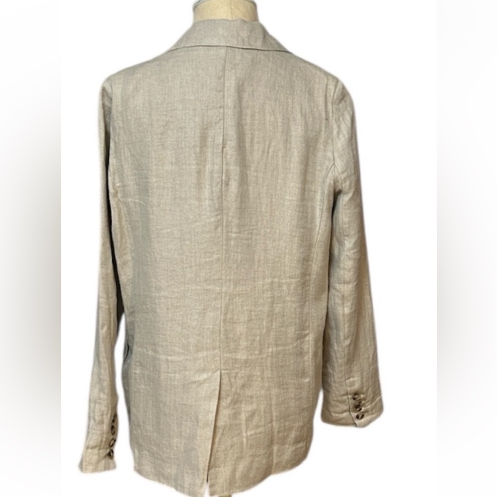 Sundance Light Tan Sophia Blazer linen size S - Picture 3 of 11
